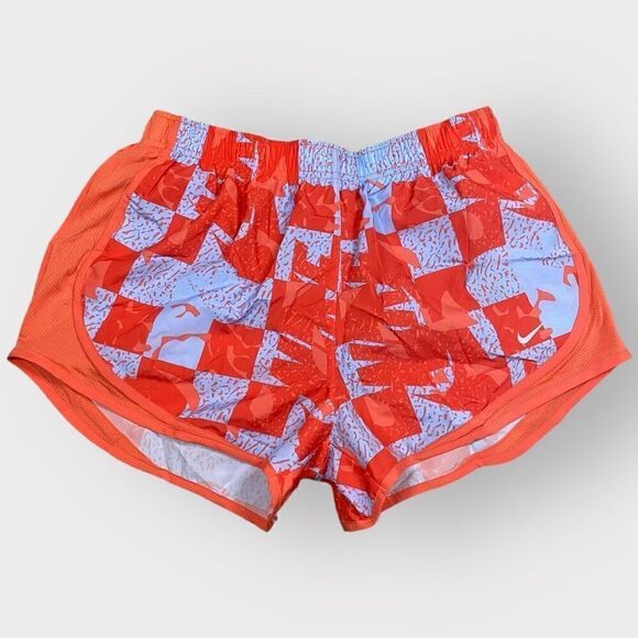 Nike Dri-FIT Tempo Womens Brief-Lined Graphic Running Shorts DQ6366-425 New - Picture 1 of 8